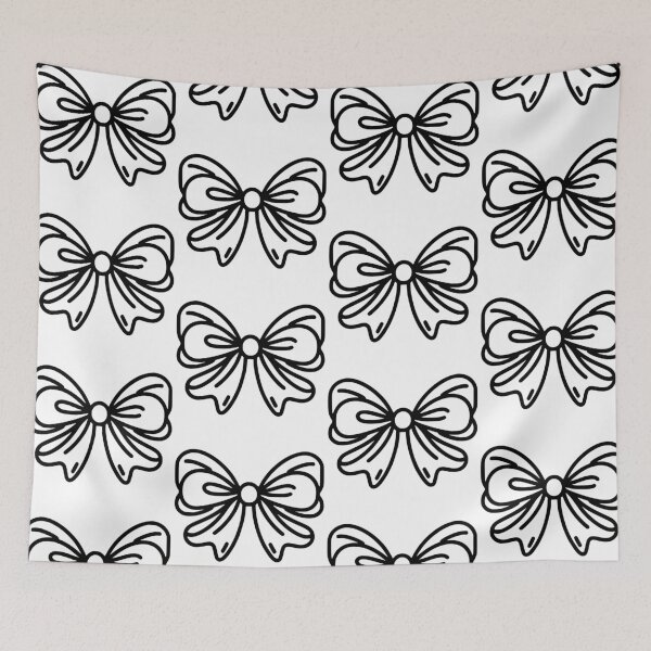 Item preview, Simple Black and white bow Stickers and more designed and sold by CRandRRstickers.