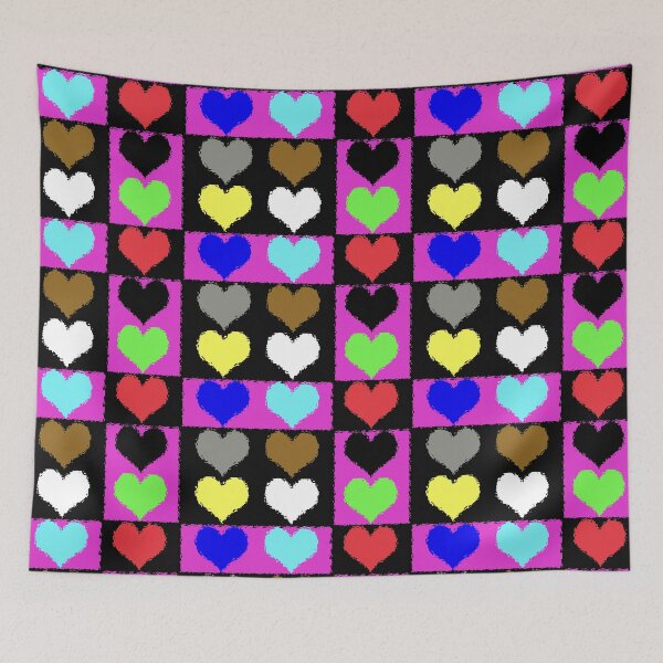 Item preview, Multicolored hearts designed and sold by Kacharava.