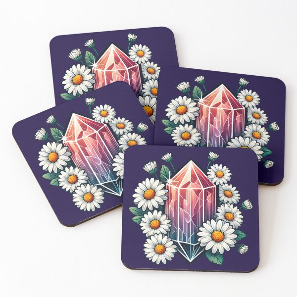 Item preview, Crystal and daisies designed and sold by CharmSpell.