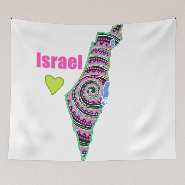 Item preview, Israel map designed and sold by Osher-BioArt.