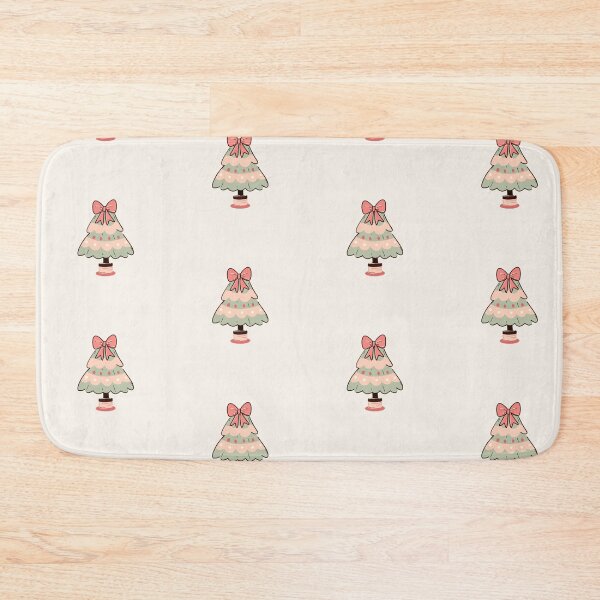 Item preview, Cute christmas tree with bow (sage pink) designed and sold by SnugbugStudios.