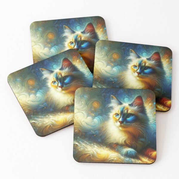 Item preview, Sacred Birman – Dreamer in Starlight designed and sold by LegademaArt.
