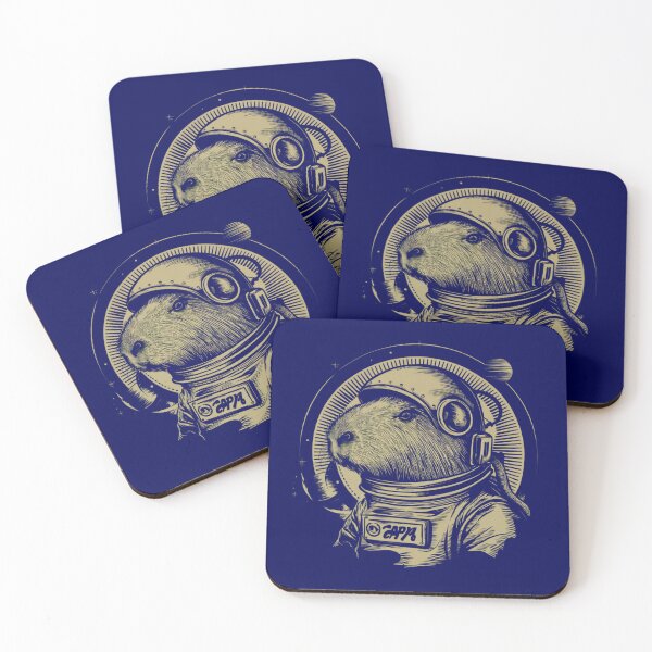 Item preview, Spaceman Capybara, Space Explorer. designed and sold by SixElements.