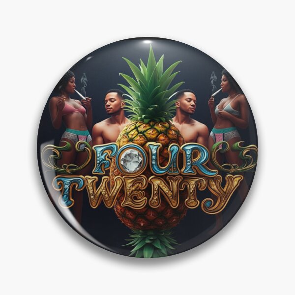 Item preview, Four Twenty With Black Couple - Upside-down Pineapple designed and sold by JLEmporium.