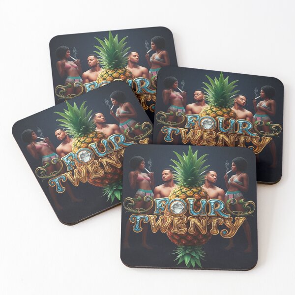 Item preview, Four Twenty With Black Couple - Upside-down Pineapple designed and sold by JLEmporium.