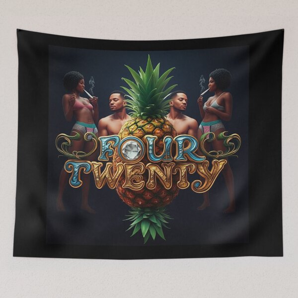 Item preview, Four Twenty With Black Couple - Upside-down Pineapple designed and sold by JLEmporium.