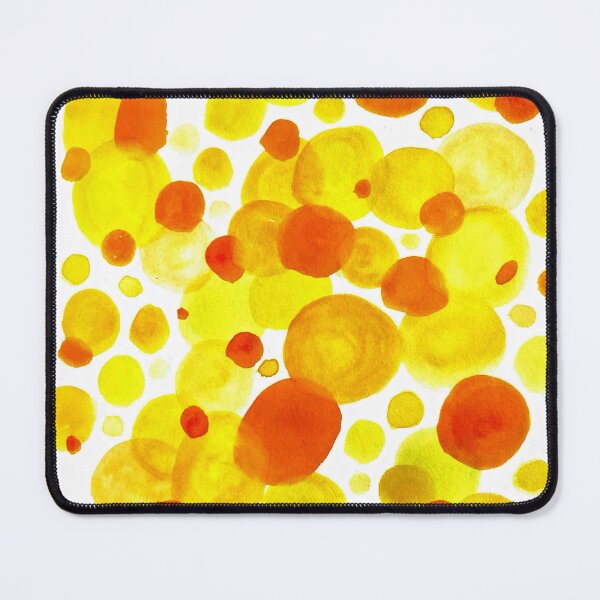 Item preview, Orange Yellow Watercolour Splotches designed and sold by lynnbowersart.