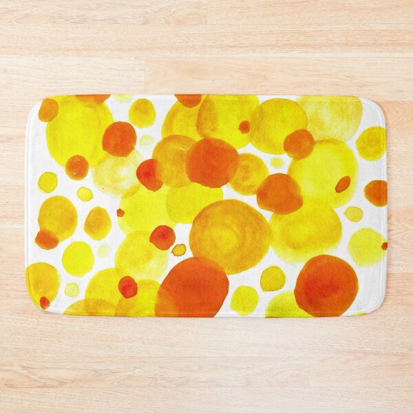 Item preview, Orange Yellow Watercolour Splotches designed and sold by lynnbowersart.