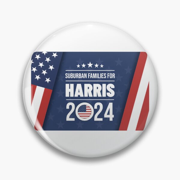 Item preview, Suburban Families for Harris 2024 - Patriotic Election Design designed and sold by QuirkPrint.