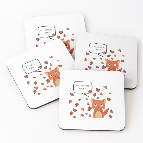 Item preview, Wondering fox: " Is it school time? " designed and sold by Artsy2Get.