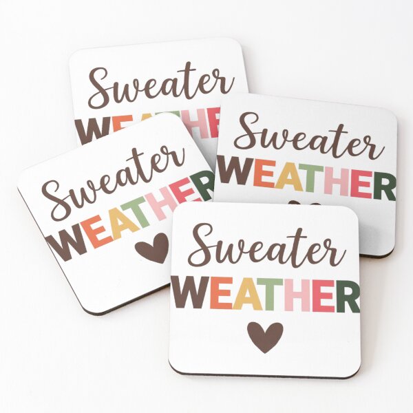Aperçu de l'œuvre Sweater Weather Cozy Fall Autumn créée et vendue par ChicTeeLab.