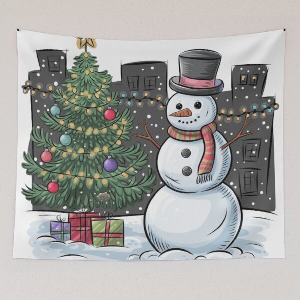 Item preview, Joyful Happy Snowman with Festive Cheer - Winter Holiday designed and sold by XquisiteFashion.