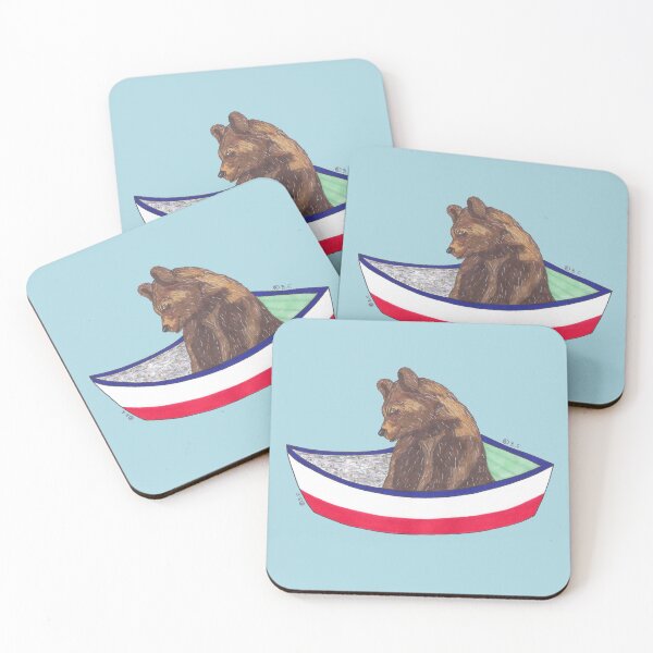 Item preview, BEAR IN A BOAT designed and sold by BeritValk.