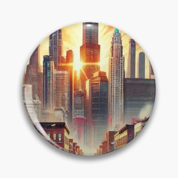 Item preview, Chicago Skyline Hip Hop Style designed and sold by HeatherAP.