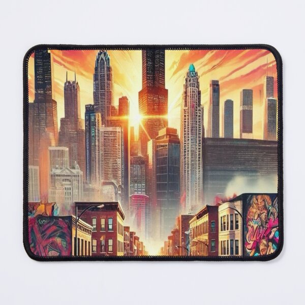 Item preview, Chicago Skyline Hip Hop Style designed and sold by HeatherAP.
