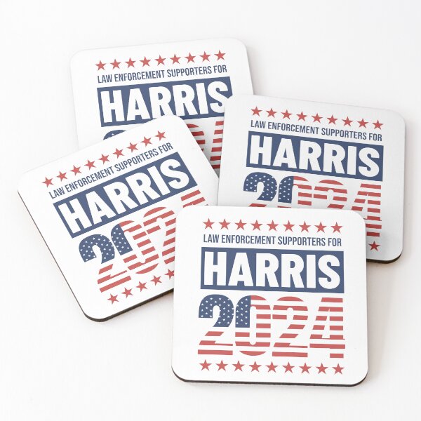 Item preview, Law Enforcement Supporters for Harris 2024 - Patriotic Election Design designed and sold by QuirkPrint.