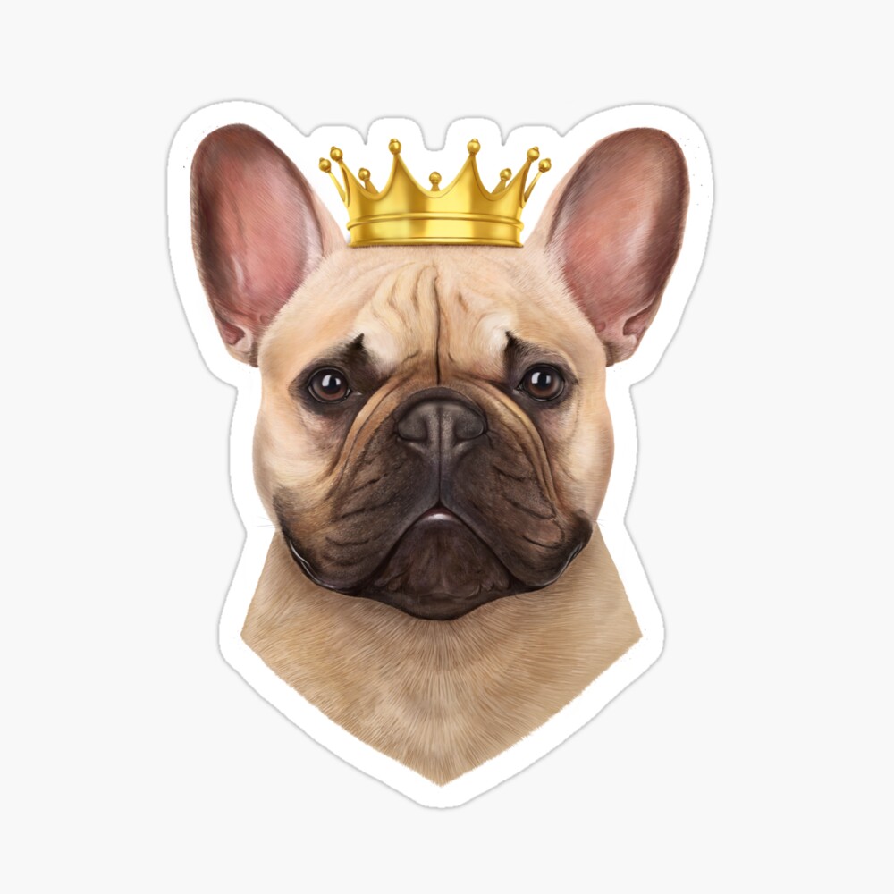 French Bulldog With Crown Tapestry By Kodamorkovkart Redbubble