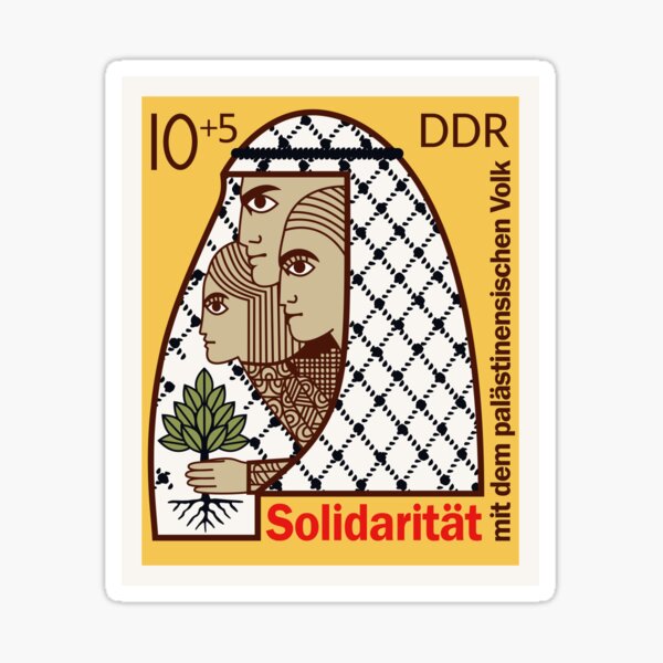 East German Stamp Sticker