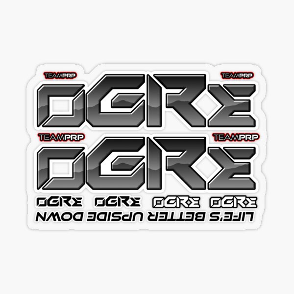 Team PRP Ogre chassis kit decal sheet Transparent Sticker