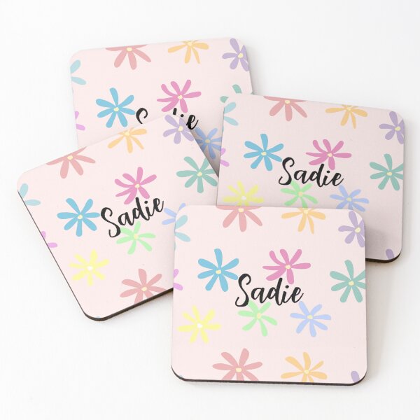 Item preview,  Sadie Name with Flower Design Pink designed and sold by ClearAndHappy.