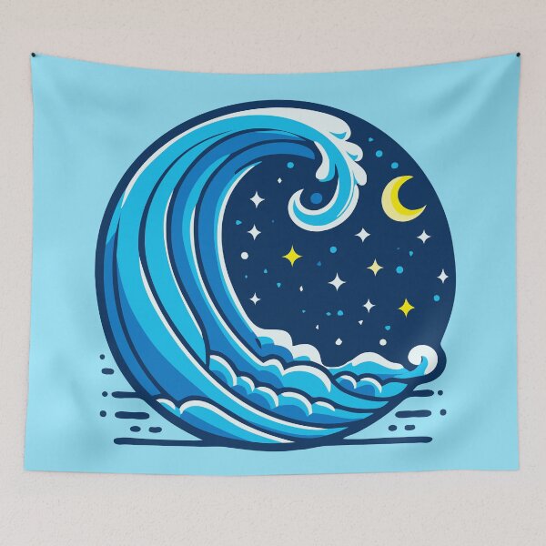 Item preview, Blue Wave designed and sold by ArtFactoryAI.