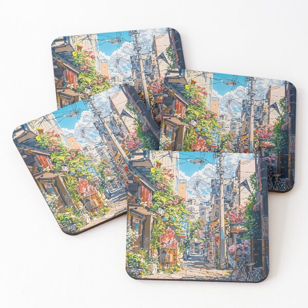 Item preview, Sunlit Alleyway: A Tranquil Urban Escape designed and sold by oanaunciuleanu.