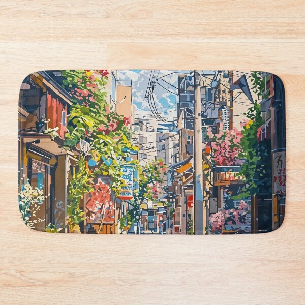 Artikelvorschau, Sonnenbeschienene Gasse: Ein ruhiger Zufluchtsort in der Stadt entworfen und verkauft von oanaunciuleanu.