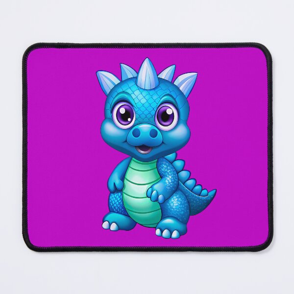 Item preview, Pattern of a Friendly and Fun Dragon - Seamless Pattern #5 designed and sold by Second Draft Visuals.