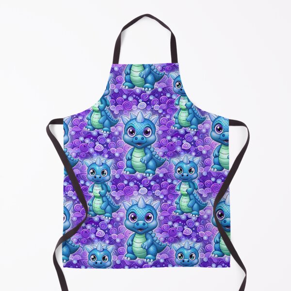Item preview, Pattern of a Friendly and Fun Dragon - Seamless Pattern #5 designed and sold by Second Draft Visuals.