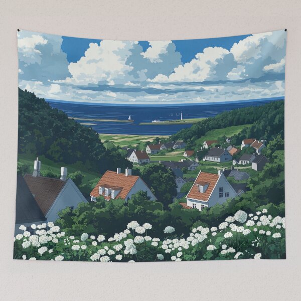 Item preview, Denmark landscape | Anime style designed and sold by ComicsFactory.