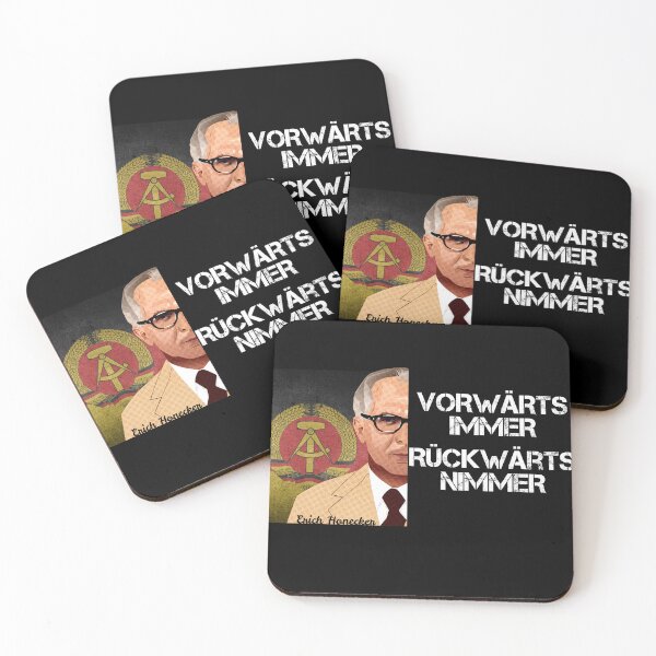 Item preview, Honecker half-portrait "Always forward, never back" designed and sold by Oberlaender.
