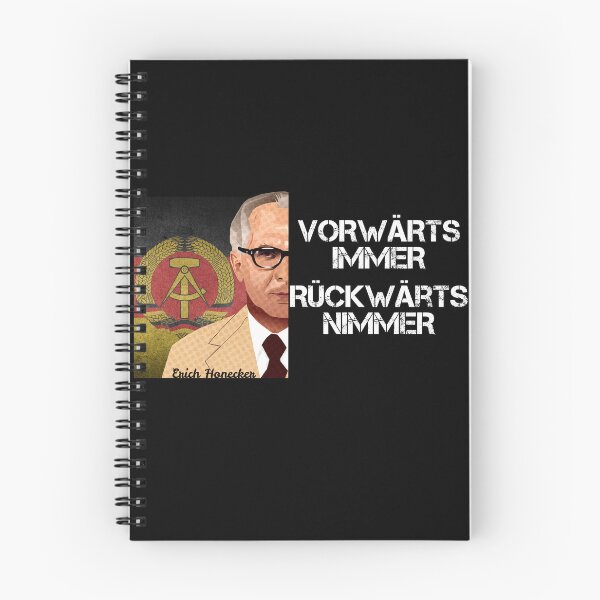 Item preview, Honecker half-portrait "Always forward, never back" designed and sold by Oberlaender.
