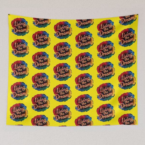 Item preview, Living The Dream - Colorful Feather Design - Multi Yellow designed and sold by JLEmporium.