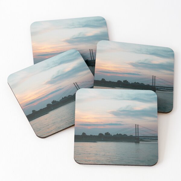 Item preview, Rhine bridge at dusk designed and sold by rhosbahu.