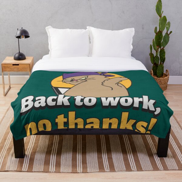 Item preview, Back to work, no thoughts! designed and sold by PositivelyPrinted.