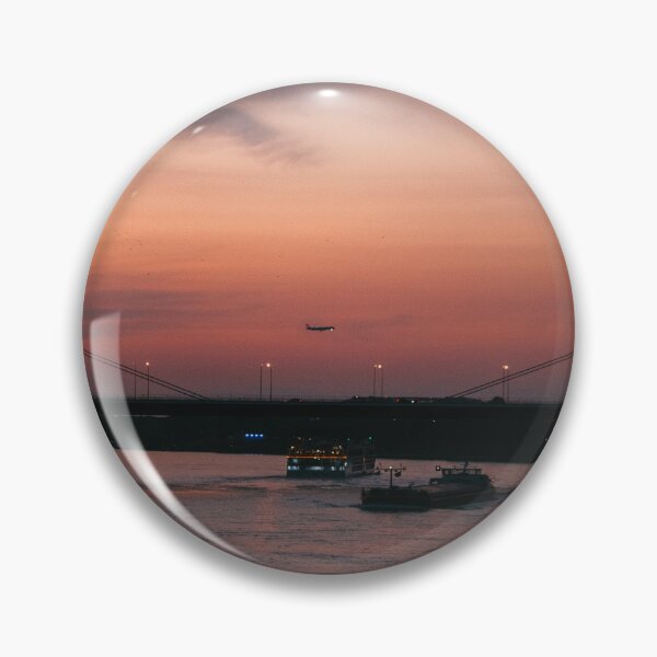 Item preview, Evening Rhine crossing at sunset designed and sold by rhosbahu.