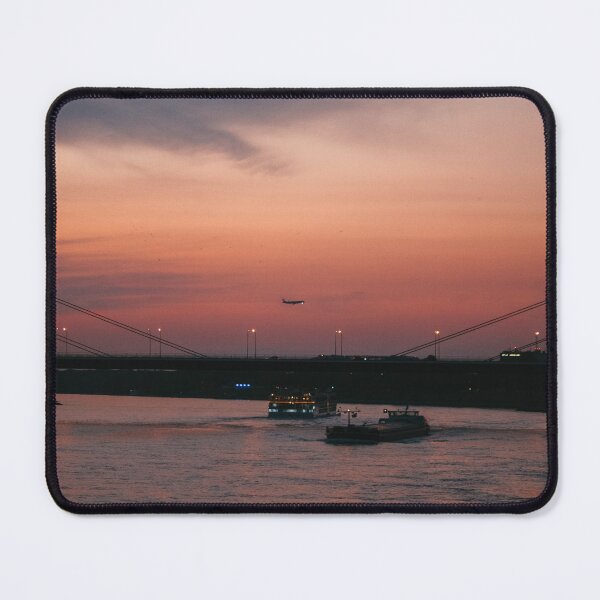 Item preview, Evening Rhine crossing at sunset designed and sold by rhosbahu.