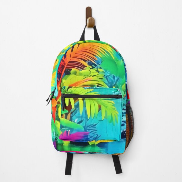 Item preview, Neon Rainforest Oasis Art designed and sold by Health And Fitness Posts e-Store.
