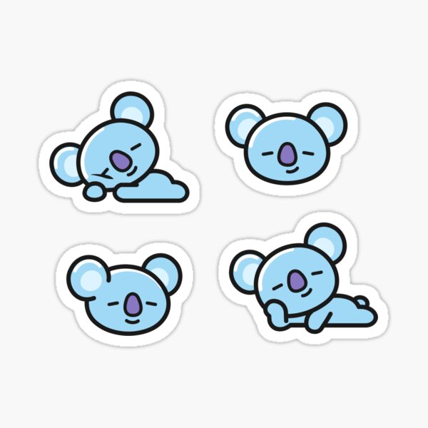 Artikel-Vorschau von Koya BT21 BTS Aufkleber, designt und verkauft von Kompromisss.