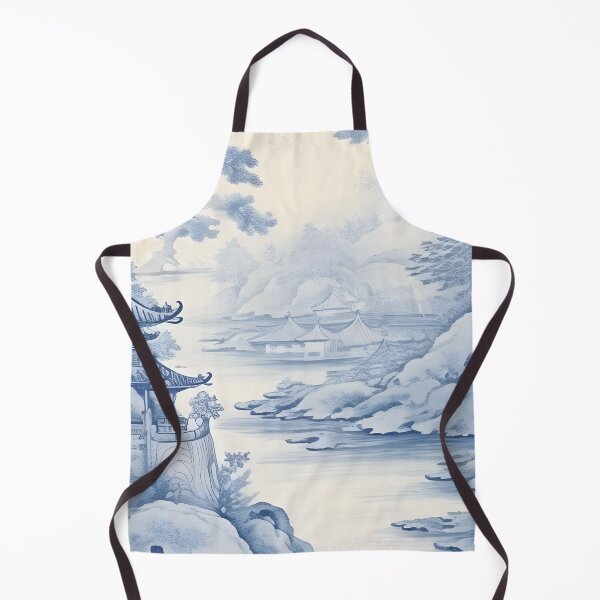Item preview, Pagoda Views Dreamy Landscape Chinoiserie designed and sold by TheChinoiserie.