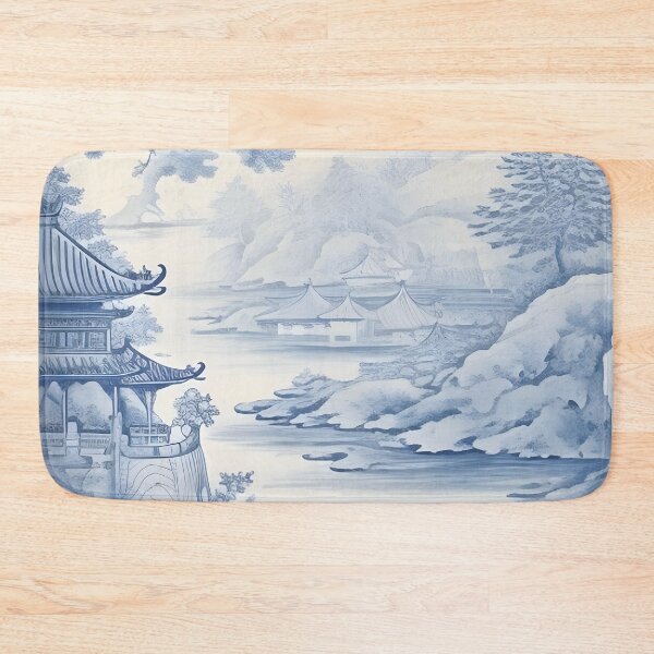 Item preview, Pagoda Views Dreamy Landscape Chinoiserie designed and sold by TheChinoiserie.