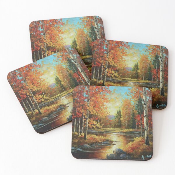 Item preview, Neon Sign Forest River and Trees designed and sold by BestArtByArvind.