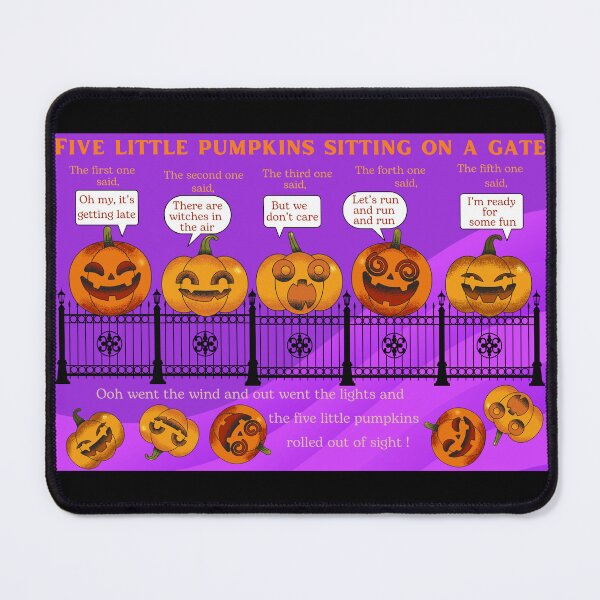Item preview, Five Little Pumpkins Sitting on a Gate designed and sold by EJVisuals.