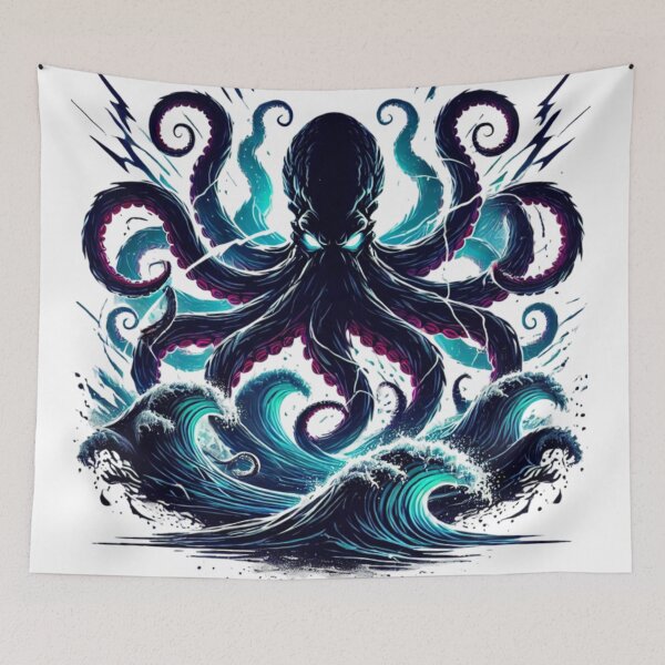 Item preview, The Rising Kraken designed and sold by TeslaSt0re.