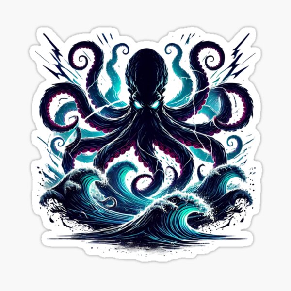 Item preview, The Rising Kraken designed and sold by TeslaSt0re.