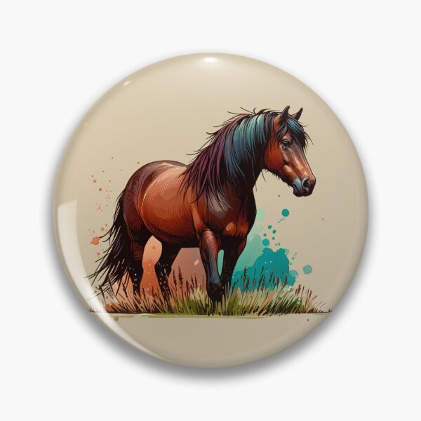 Item preview, Brown Horse Watercolor designed and sold by Catherine Harrison.