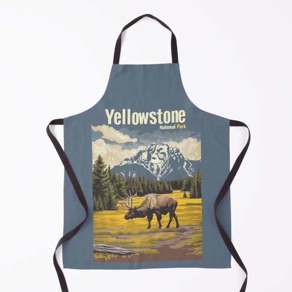 Item preview, A Vintage Travel Illustration of the Yellowstone National Park - US  designed and sold by GoodOldVintage.