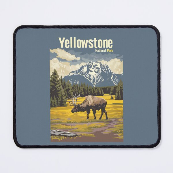Item preview, A Vintage Travel Illustration of the Yellowstone National Park - US designed and sold by GoodOldVintage.