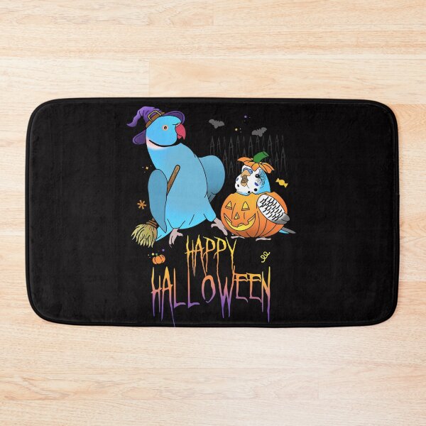 Item preview, Happy Halloween -  ringneck and Budgie designed and sold by FandomizedRose.