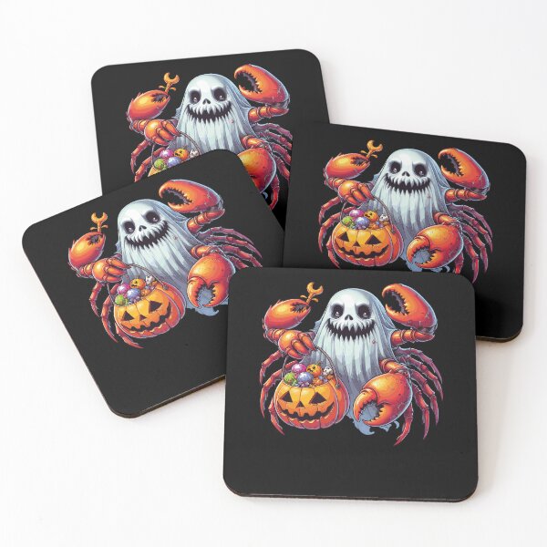 Item preview, Crab Scary Halloween Ghost Spooky Pumpkin Candy designed and sold by Artistoos.